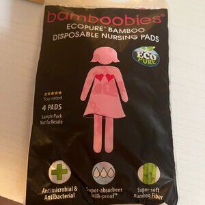 Bamboobies EcoPure Bamboo Disposable Nursing Pads – Sample Pack (4 Pads)